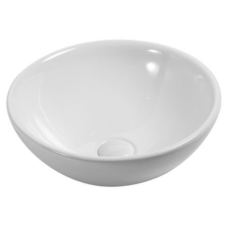 Hive H-Cv14W Vela - Ceramic Vessel Sink White