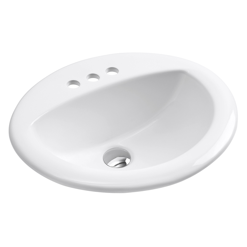 Hive H-2017-3W Turais Drop-In Lavatory Sink White