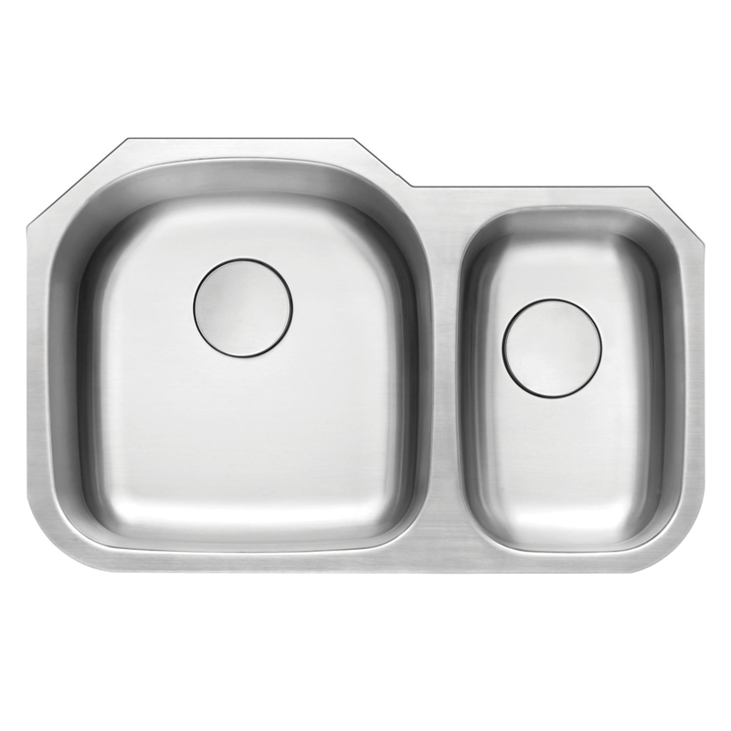 H-203-16 1-1/2 Double Bowl 16G S/Steel Hive Sink 9" Deep