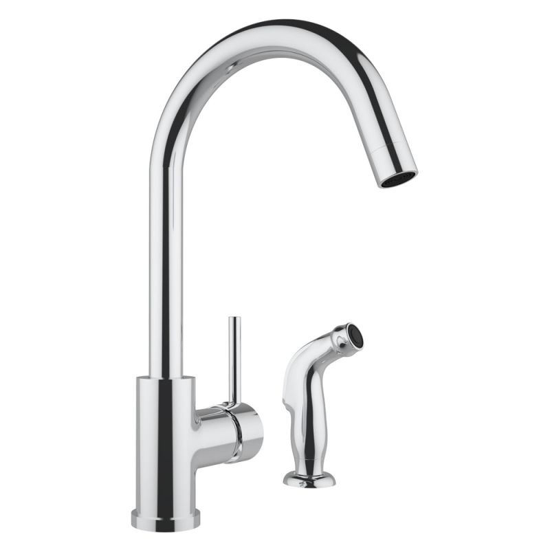 H-KF001-Ch Lead Free Hive Kitchen Faucet With Side Sprayer Chrome